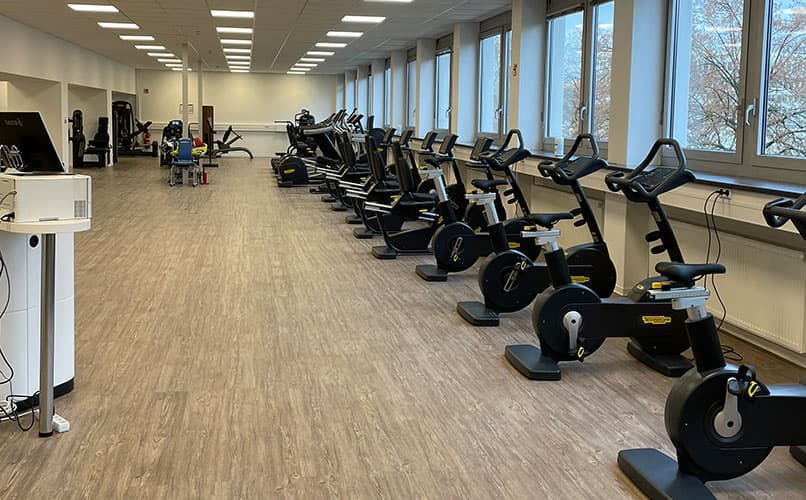 Cardiovascular training equipment at Heilbronn